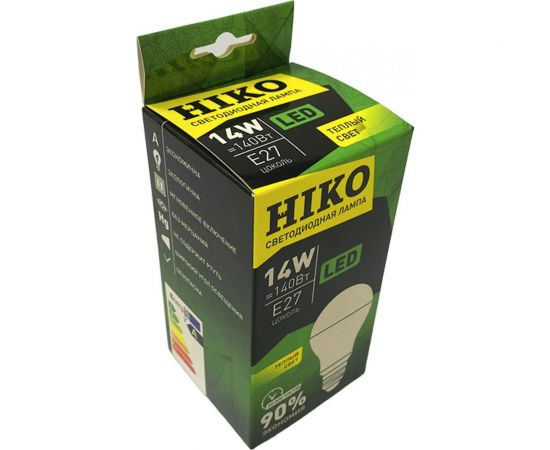 Светодиодная лампа HIKO G65, 14W, 3000K, E27, груша 600110745 – изображение 5