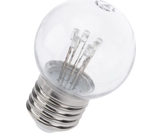 Светодиодная лампа-шар NEON-NIGHT для украшения диаметр 45 мм, цоколь e27, 6 LED, 1 Вт желтая 405-121 – изображение 6