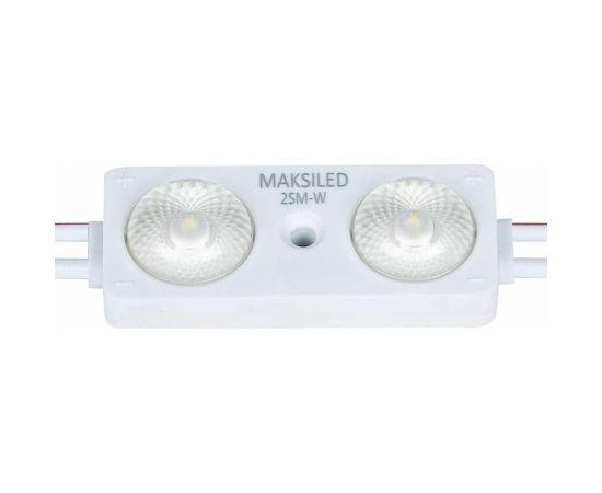 Светодиодный модуль MAKSILED 0.96Вт, 12В, IP67, SMD2835 2LED, 160лм, холодный белый, 20 шт./упаковка ML-M2SM-L-2835-W – изображение 6