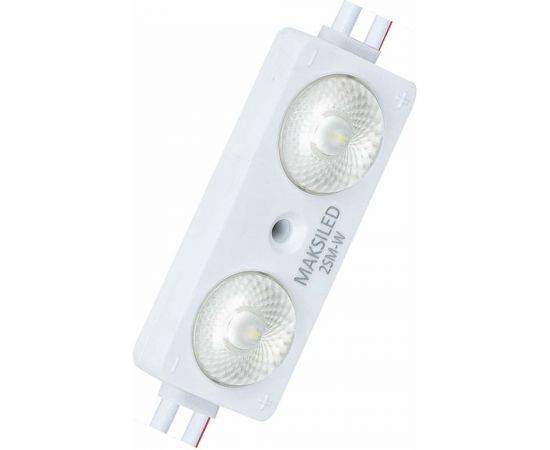 Светодиодный модуль MAKSILED 0.96Вт, 12В, IP67, SMD2835 2LED, 160лм, холодный белый, 20 шт./упаковка ML-M2SM-L-2835-W – изображение 7