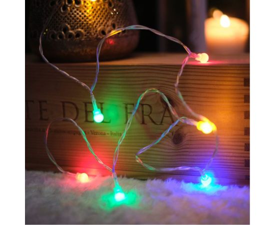 Светодиодная гирлянда NEON-NIGHT Шарики 1.5м, 10LED, цвет свечения мультиколор, 2хАА 303-092 – изображение 8