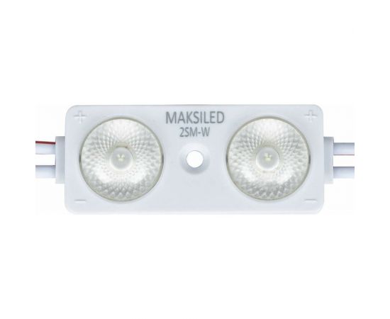Светодиодный модуль MAKSILED 0.96Вт, 12В, IP67, SMD2835 2LED, 160лм, холодный белый, 20 шт./упаковка ML-M2SM-L-2835-W – изображение 8
