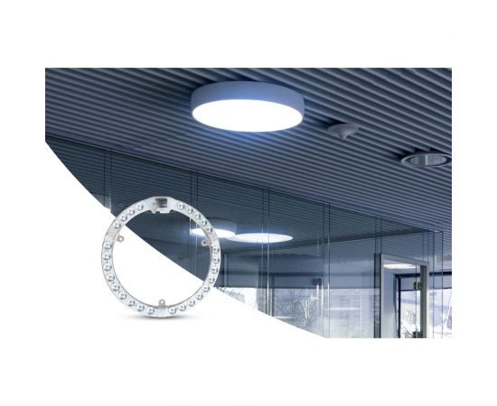 Светодиодный модуль со встроенным драйвером Apeyron 230В, 28Вт, smd2835, 2520Лм, 6500К, ø218x16мм 02-64 – изображение 9