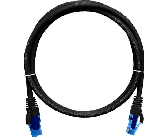 Шнур NIKOMAX, U/UTP 4 пары, категория 6, 7х0,205 мм, черный, 1,5м NMC-PC4UE55B-015-C-BK 