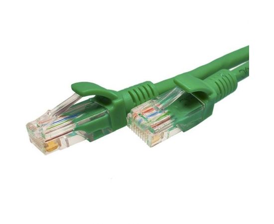 Патч-корд SUPRLAN, U/UTP Cat.5e 4x2 26AWG /7x0.16mm/ Cu LSZH зеленый 1м 10-0157 