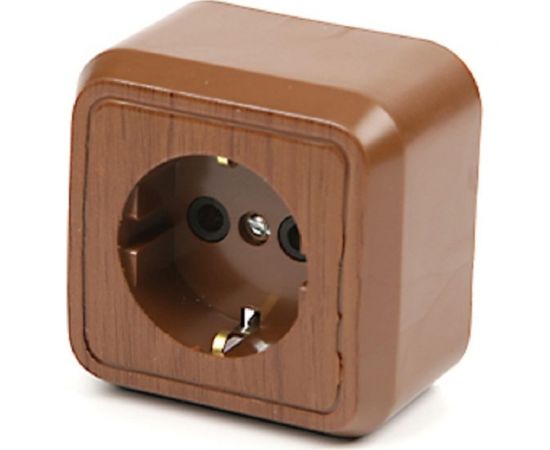 Розетка открытой установки ООО МПО Электротехника 1 мест. с з/к 2795 