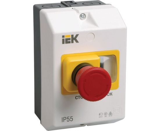 Защитная оболочка с кнопкой "Стоп" IEK IP54 DMS11D-PC55 