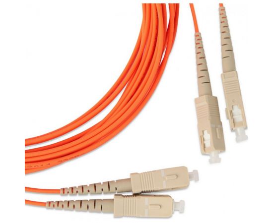 Патч-корд Hyperline FC-D2-50-SC/PR-SC/PR-H-1M-LSZH-OR волоконно-оптический (шнур) MM 50/125 239441 