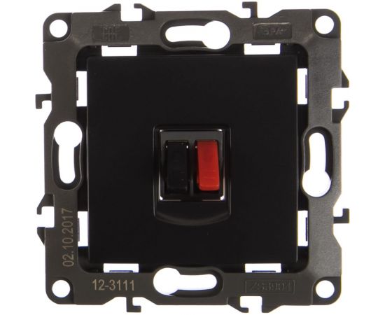 Аудио розетка ЭРА 12-3111-05 IP20, 12, антрацит Б0027455 