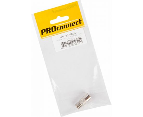 Антенный переходник PROCONNECT RG-6, SAT, гнездо F - штекер ТВ 05-4303-4-7 