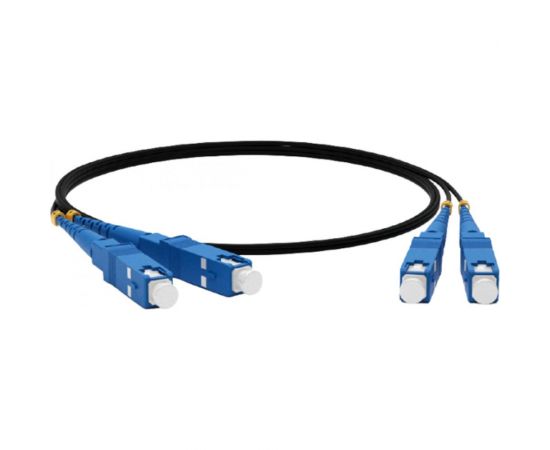 Волоконно-оптический шнур Hyperline FC-D2-9-SC/UR-SC/UR-H-3M-LSZH-YL патч-корд SM 9/125 238499 