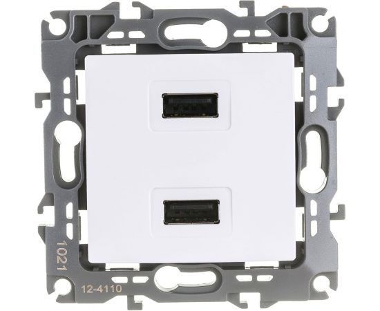 Зарядное устройство USB ЭРА 12-4110-01, 230В/5В-2100мА, IP20, белый Б0027491 