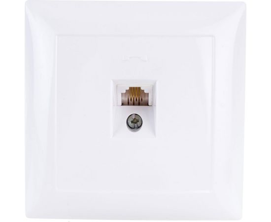 Телефонная розетка Кунцево-Электро СЕЛЕНА скрытой установки, одноместная РТ1-398 8119 