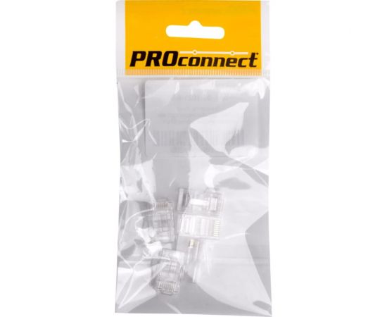 Разъем RJ-45 (8P8C) PROCONNECT под витую пару, UTP, категория 5e, 5шт 05-1021-6-9 