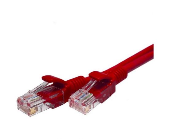 Патч-корд SUPRLAN, U/UTP Cat.5e 4x2 26AWG /7x0.16mm/ Cu LSZH красный 1м 10-0152 