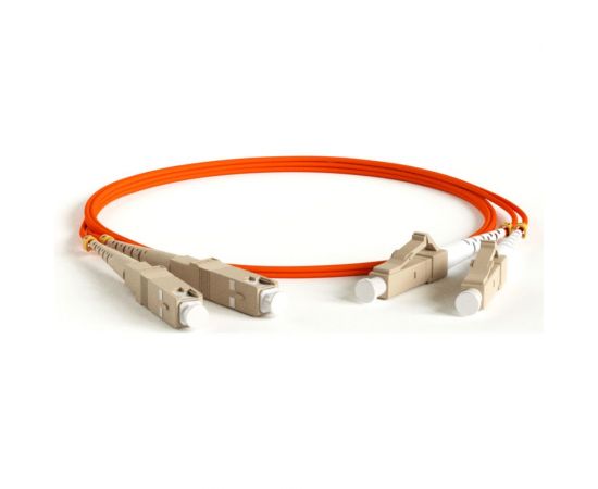 Волоконно-оптический патч-корд Hyperline FC-D2-50-LC/PR-SC/PR-H-5M-LSZH-OR (шнур) MM 50/125 28357 