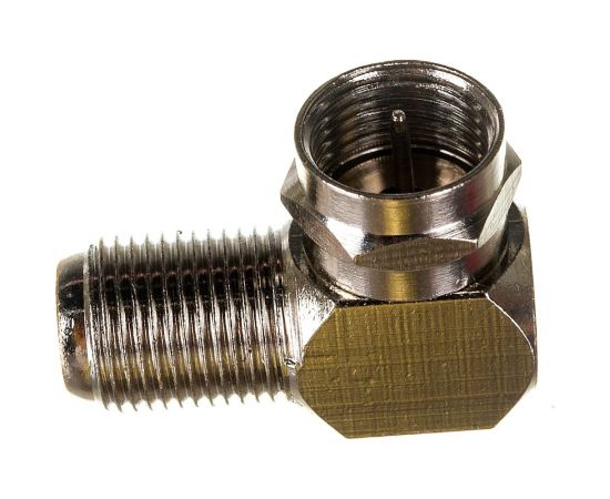 Антенный угловой переходник PROCONNECT RG-6, SAT, штекер F - гнездо F, 5шт 05-4203-4-9 