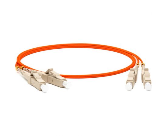 Волоконно-оптический шнур Hyperline FC-D2-50-LC/PR-LC/PR-H-5M-LSZH-OR патч-корд MM 50/12 27866 