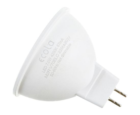 Светодиодная лампа Ecola MR16 LED 7,0W 220V GU5.3 4200K матовая 48x50 M2RV70ELC 