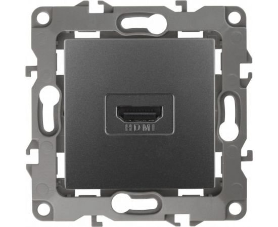 Розетка ЭРА 12-3114-12 HDMI, IP20, 12, графит Б0027487 