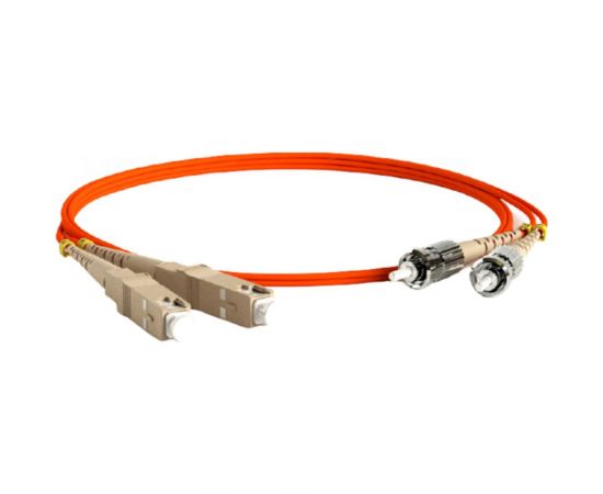 Волоконно-оптический шнур Hyperline FC-D2-62-SC/PR-ST/PR-H-3M-LSZH-OR патч-корд MM 62.5/ 239531 