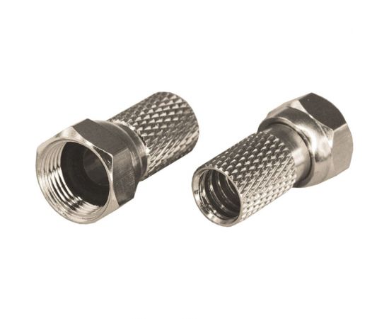 Антенный разъем на кабель REXANT штекер F для кабеля SAT с резиновым уплотнителем, 2шт 06-0005-A2 