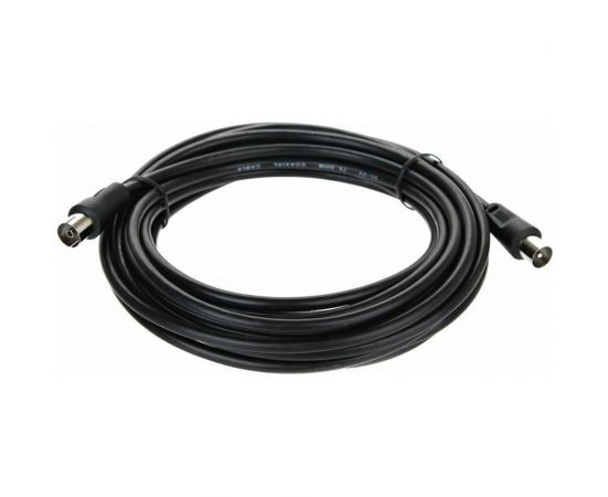 Удлинительный антенный кабель Telecom, 9.5mm, 75Ом, ТВ-М--ТВ-F, 5m TTV9501-5M 