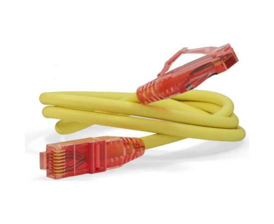 Патч-корд Hyperline PC-LPM-UTP-RJ45-RJ45-C5e-3M-LSZH-YL U/UTP, Cat.5е 100% Fluke Componen 30926 