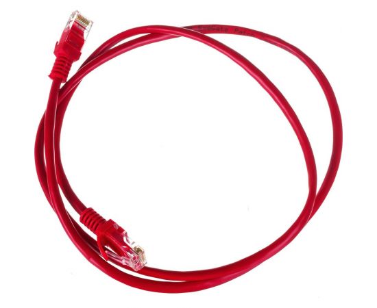 Патч-корд ExeGate UTP-RJ45-RJ45-5e-1M-RD, UTP, cat.5e, 1м, красный 258673 – изображение 2
