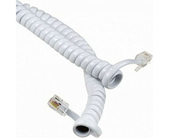 Витой трубочный кабель Pro Legend 2м, телефонный, белый PL1212 – изображение 2