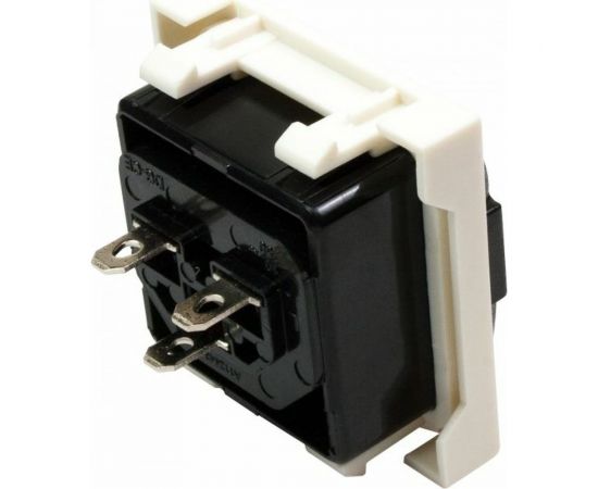 Розетка LANMASTER IEC 60320 C13 с блокировкой, 10A, 250V, формата Mosaic, 45x45 мм LAN-SIP-23IEC-C13L – изображение 2