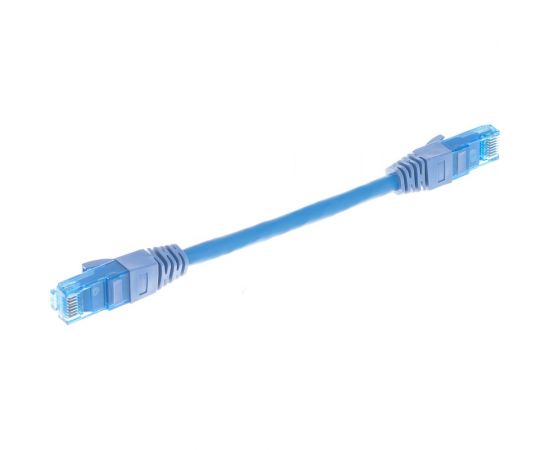 Шнур NIKOMAX U/UTP, 4 пары, категория 6, 7х0.205 мм, синий, 0.15 м NMC-PC4UE55B-001-C-BL – изображение 2