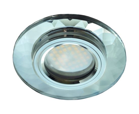 Светильник Ecola MR16 DL1654 GU5.3 Glass стекло, круг, граненый хром - хром 25x90 FC1654EFF – изображение 2