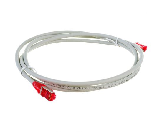 Патч-корд Hyperline PC-LPM-STP-RJ45-RJ45-C5e-2M-LSZH-GY F/UTP, экранированный, Cat.5e 42337 – изображение 2