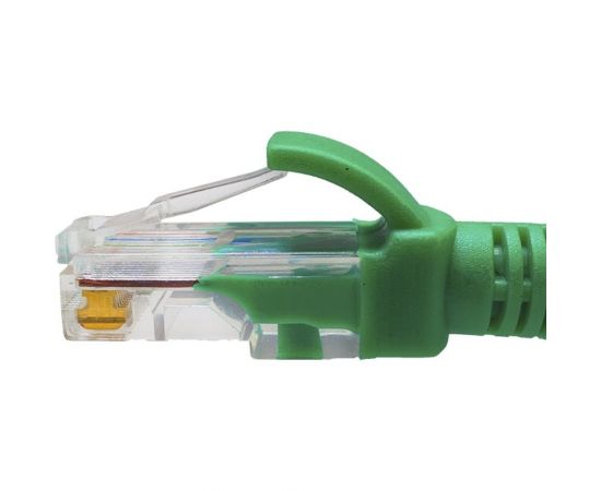 Патч-корд SUPRLAN, U/UTP Cat.5e 4x2 26AWG /7x0.16mm/ Cu LSZH зеленый 1м 10-0157 – изображение 2