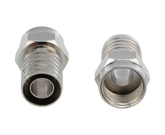 F-разъем REXANT RG-6, обжим 100 шт 05-4031 – изображение 2