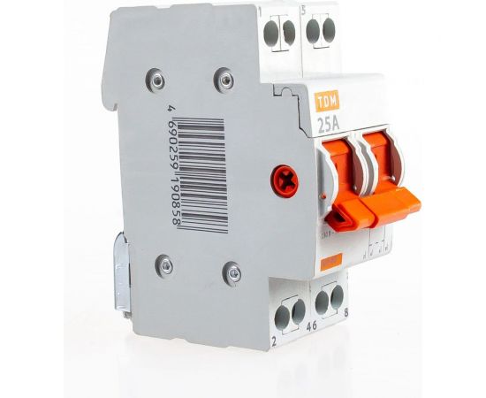 Модульный трехпозиционный переключатель TDM МП-63 2P 25А SQ0224-0014 – изображение 2