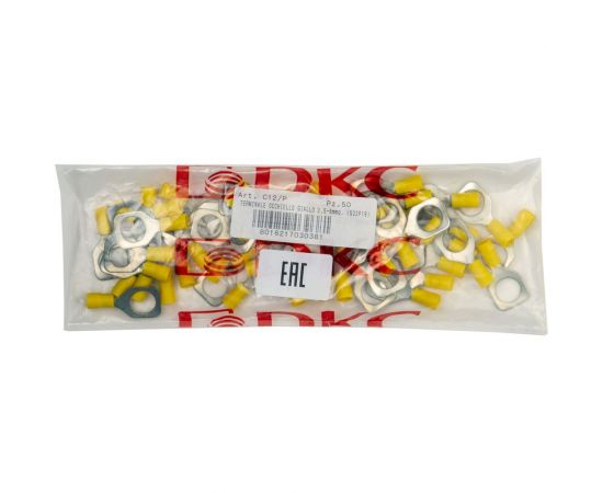 Наконечник НКИ DKC, 6-12 желтый 50шт QUADRO 2C12P – изображение 2