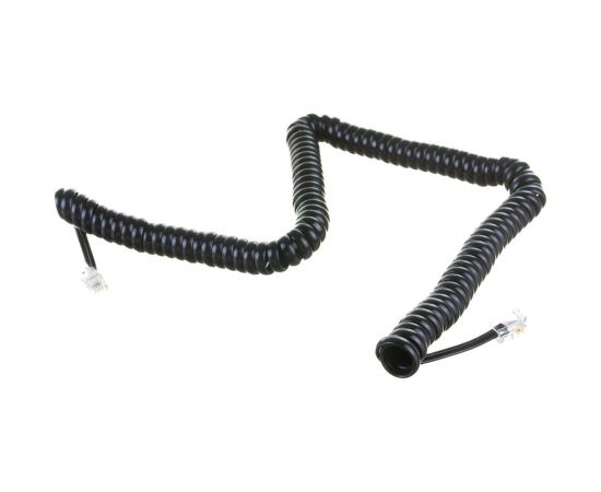 Витой трубочный телефонный шнур REXANT RJ-10, 4P-4C, 4 м, черный 18-2043 – изображение 2