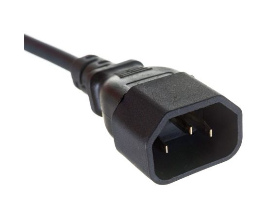 Кабель монитор-компьютер ExeGate UPS- устройство Power EC-1P С13- С14 VDE-250V-3х0 5-CU 6A 1м 280621 – изображение 2