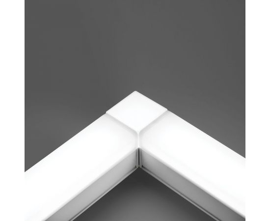 Светодиодный линейный светильник FERON AL4020 IP20 12W 4000К, рассеиватель матовый в алюминиевом корпусе, белый 590x50x55мм, 48212 – изображение 2