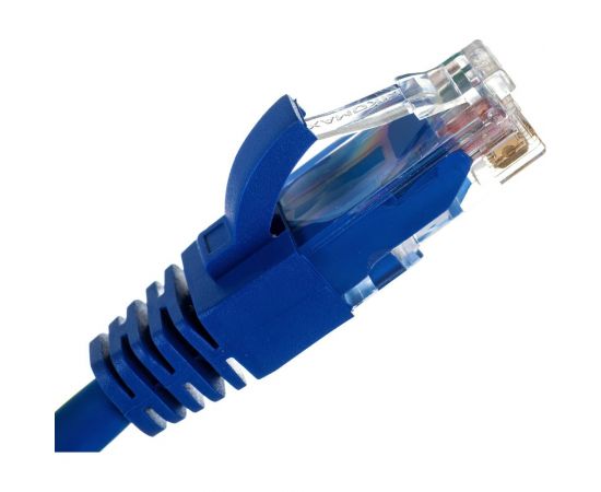 Шнур NIKOMAX, U/UTP 4 пары, Кат.5e, 7х0,205мм, синий, 0,15м NMC-PC4UD55B-001-C-BL – изображение 3