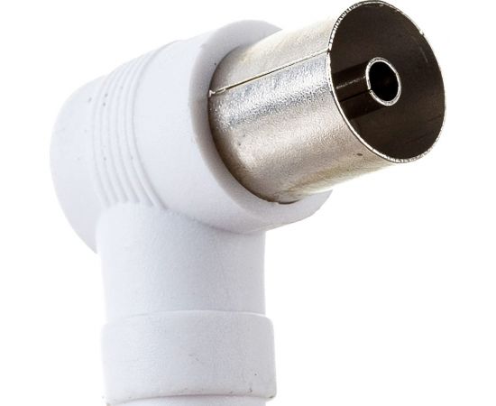 Шнур REXANT ТВ гнездо - ТВ штекер, угловой, длина 5 метров, белый 18-0025 – изображение 3