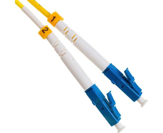 Волоконно-оптический шнур Hyperline FC-D2-9-LC/UR-SC/UR-H-1M-LSZH-YL патч-корд SM 9/125 28387 – изображение 3