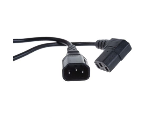 Кабель питания Hyperline PWC-IEC13A-IEC14-1.8-BK монитор-компьютер IEC 320 C13 432091 – изображение 3