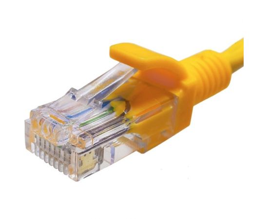 Патч-корд SUPRLAN, U/UTP Cat.5e 4x2 26AWG /7x0.16mm/ Cu LSZH желтый 1м 10-0162 – изображение 3