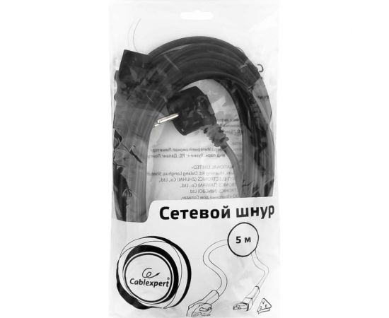 Кабель питания Cablexpert 5.0м, Schuko-C13, VDE, 10А, черный, PC-186-VDE-5M – изображение 3