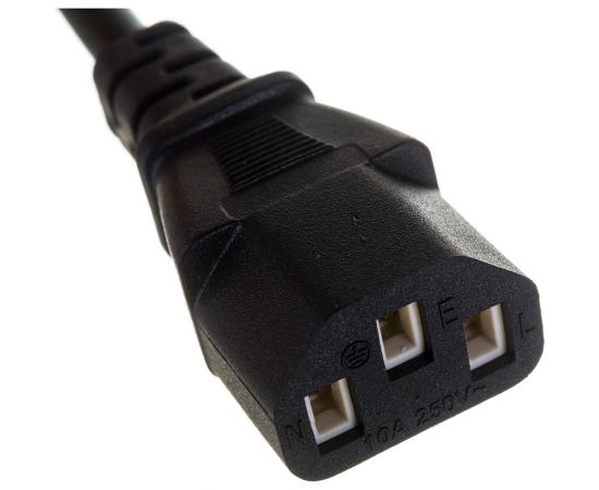 Кабель монитор-компьютер ExeGate UPS- устройство Power EC-1P С13- С14 VDE-250V-3х0 5-CU 6A 1м 280621 – изображение 3