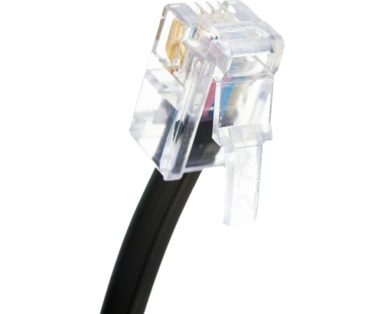 Витой трубочный телефонный шнур REXANT RJ-10, 4P-4C, 4 м, черный 18-2043 – изображение 3