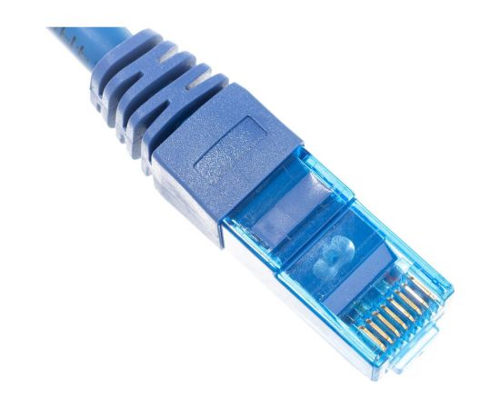 Шнур NIKOMAX U/UTP, 4 пары, категория 6, 7х0.205 мм, синий, 0.15 м NMC-PC4UE55B-001-C-BL – изображение 4